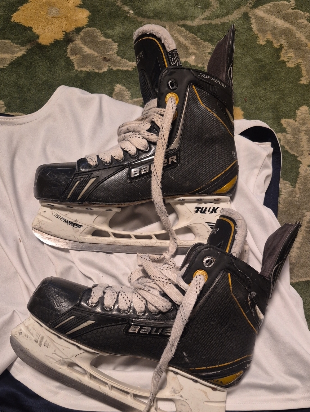 Bauer Black and Yellow Women's Ice Hockey Skates
